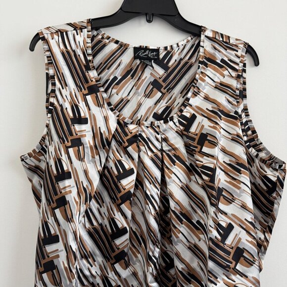 Russell Kemp New York Womens Pullover Sleeveless Blouse Size 2X - Picture 6 of 7